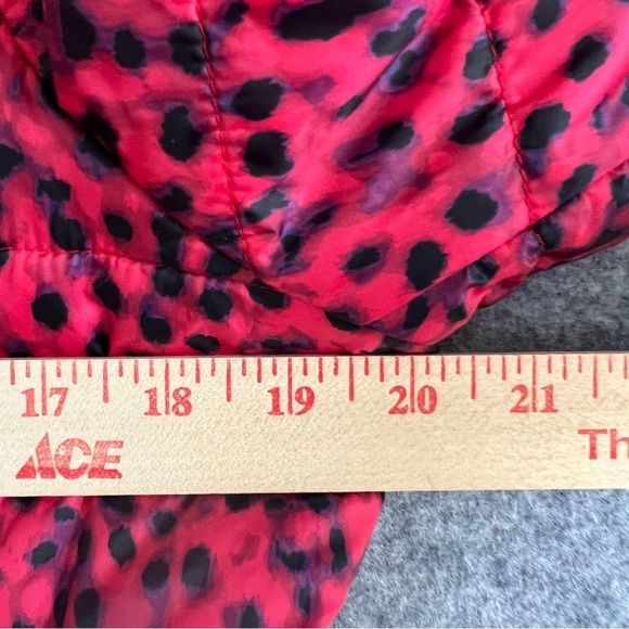 TOMMY BAHAMA Womens Reversible Puffer Jacket Red / Leopard Size Extra Small NWOT - Picture 13 of 14